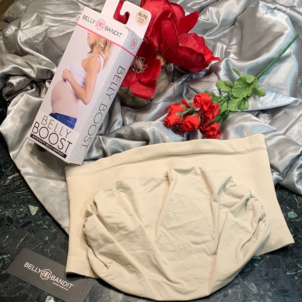 🌹NWT Belly Bandit Maternity Belly Boost Support Panel in Ivory/Cream •